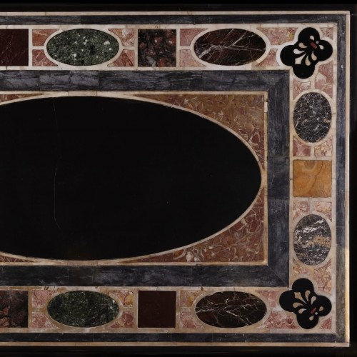Louis XIV - Marble top inlaid with ancient marbles