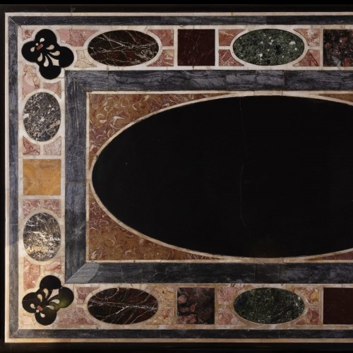 Antiquités - Marble top inlaid with ancient marbles