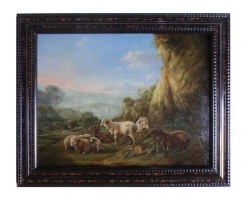 Paysage aux moutons - Attribué à Balthasar Paul Ommeganck