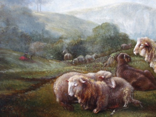 Paysage aux moutons - Attribué à Balthasar Paul Ommeganck - 