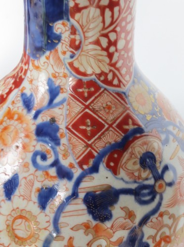 Antiquités - Paire de lampes Imari, XIXe siècle