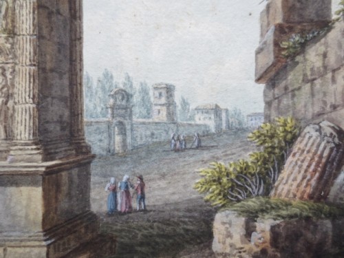 Paire de gouaches, fin XVIIIe siècle ou début XIXe siècle - 