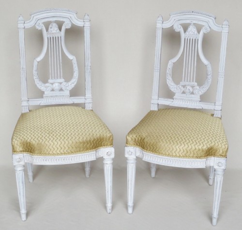 Suite de six chaises d'époque Louis XVI - Anne Besnard