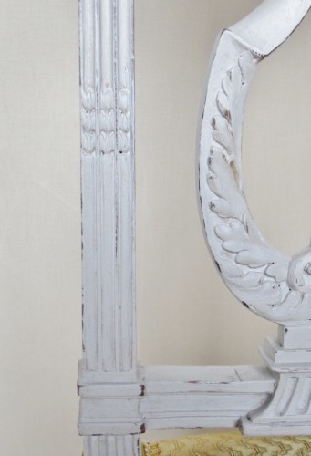 Antiquités - Suite de six chaises d'époque Louis XVI