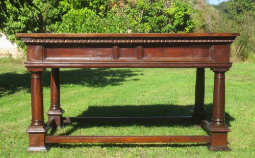 Furniture  - Walnut table, Italy late 16th century early 17th century