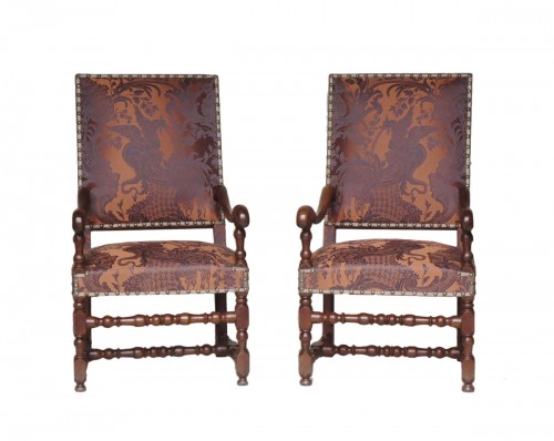 Paire de fauteuils, époque Louis XIV