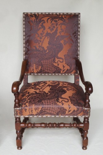 Sièges Fauteuil & Bergère - Paire de fauteuils, époque Louis XIV