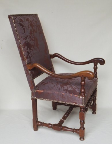 Antiquités - Paire de fauteuils, époque Louis XIV