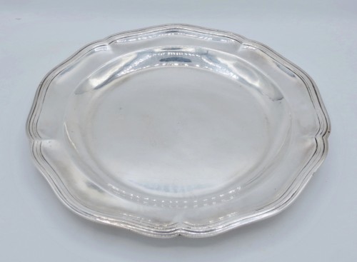 18th century Solid silver dish - 