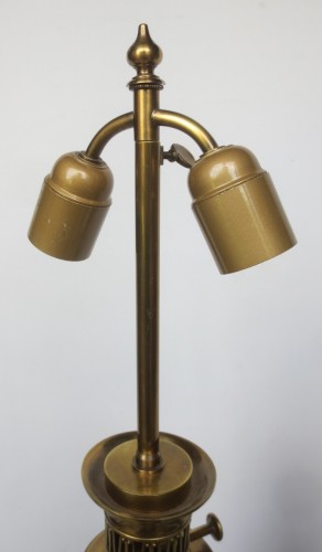 Paire de lampes en scagliola, XIXe siècle. - Anne Besnard