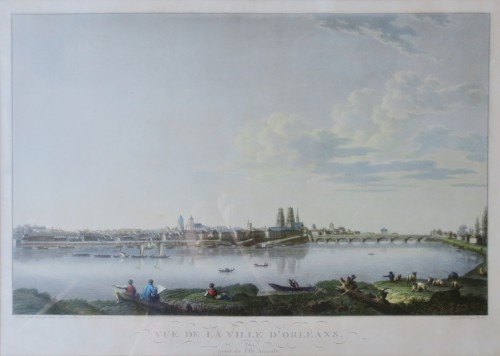 Gravures et livres anciens  - Vues d' Orléans par Salmon, XIXe siècle