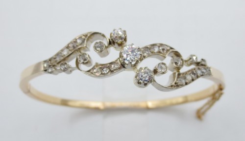 Bracelet or et diamants XIXe siècle - Napoléon III