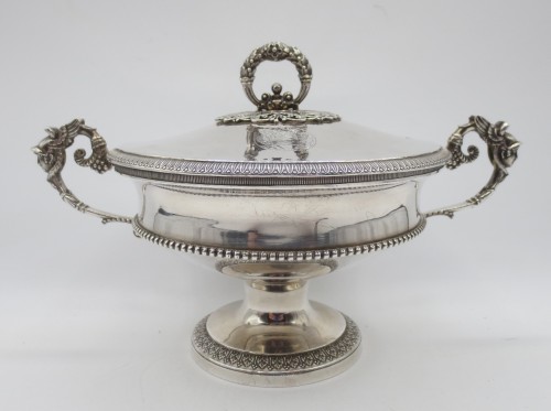 Silver bowl, early 19th century - Antique Silver Style Empire
