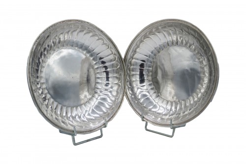 Pair of 18th-century silver bowls