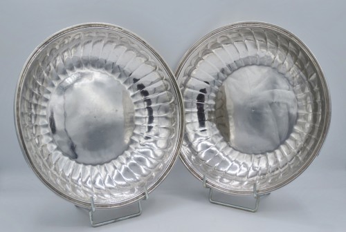 Pair of 18th-century silver bowls - silverware & tableware Style 