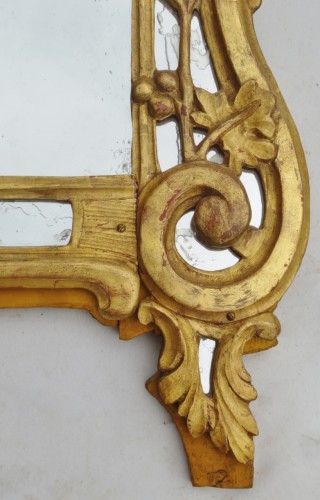 Miroirs, Trumeaux  - Miroir en bois doré, XVIIIe siècle