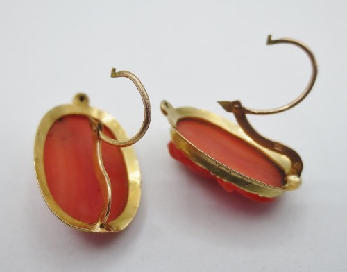 XIXe siècle - Paire de boucles d'oreilles, XIXe siècle