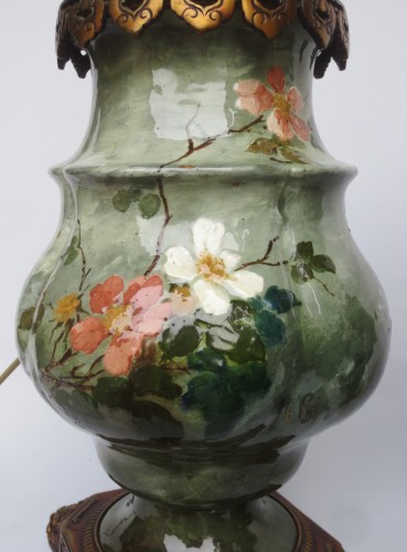 Paire de lampes en céramique impressionniste vers 1876 – 1881 - Art nouveau