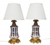 Lampes en porcelaine de Bayeux