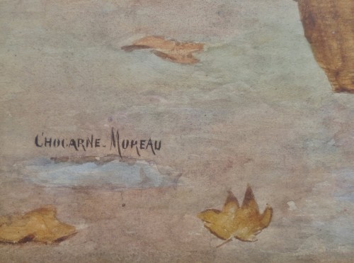 XIXe siècle - Paul Chocarne Moreau (1855-1930) - Les petits vendeurs de rue