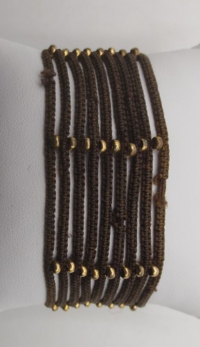 Bracelet or et cheveux, XVIIIe siècle - Bijouterie, Joaillerie Style 