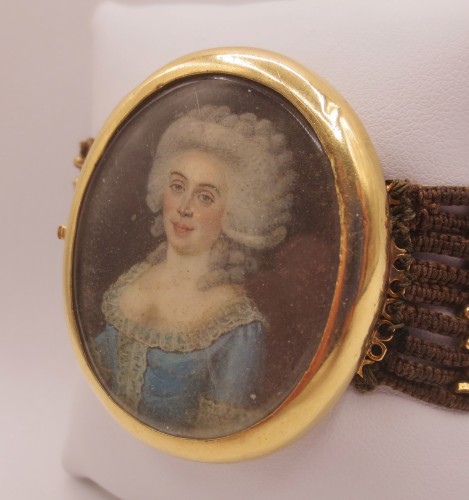Bracelet or et cheveux, XVIIIe siècle - Anne Besnard