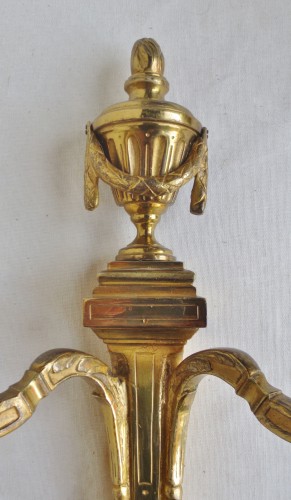 Antiquités - Paire d'appliques Louis XVI, XVIIIe siècle