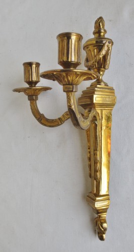 Antiquités - Paire d'appliques Louis XVI, XVIIIe siècle