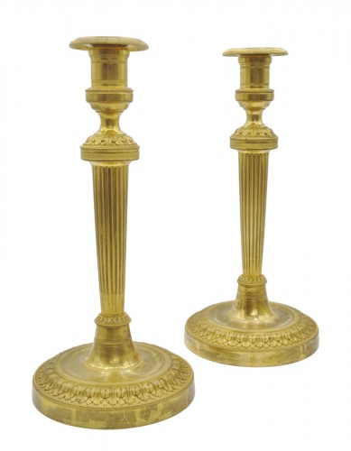 Paire de flambeaux Louis XVI