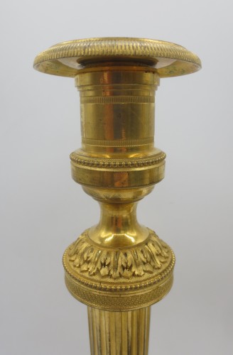 Luminaires Bougeoirs et Chandeliers - Paire de flambeaux Louis XVI