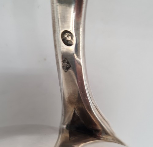 Antiquités - Grande verseuse tripode, Paris 1er Coq 1798-1809