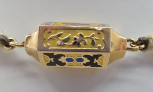  - Collier de perles en or et argent, XIXe siècle