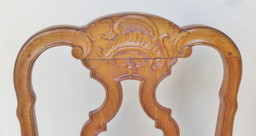 XVIIIe siècle - Suite de six chaises, Venise milieu XVIIIe siècle