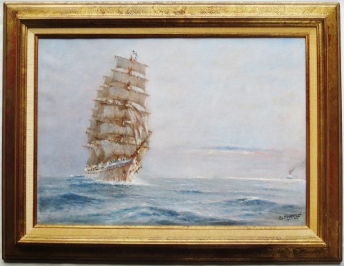 Pierre Forest (1881-1971) - Trois mats naviguant