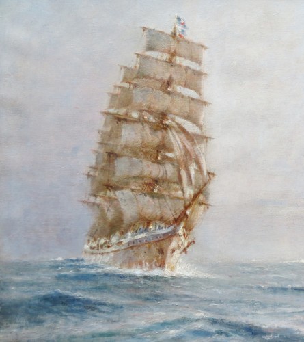 Pierre Forest (1881-1971) - Trois mats naviguant - Tableaux et dessins Style 