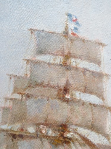 Antiquités - Pierre Forest (1881-1971) - Trois mats naviguant