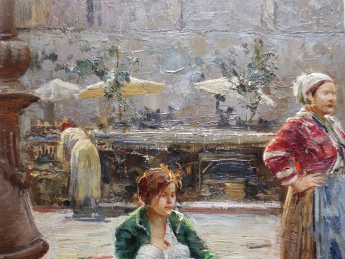  - Henri Pontoy (1888-1968), scène de marché en Afrique du Nord