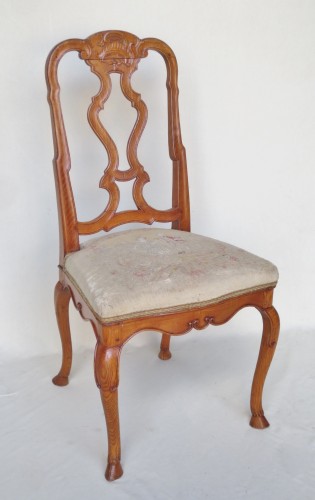 Suite de six chaises, Venise milieu XVIIIe siècle - Anne Besnard