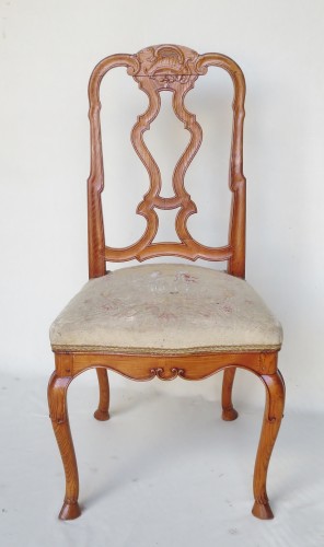 XVIIIe siècle - Suite de six chaises, Venise milieu XVIIIe siècle