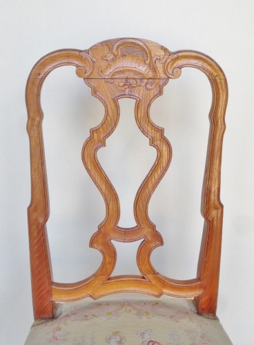 Suite de six chaises, Venise milieu XVIIIe siècle - 