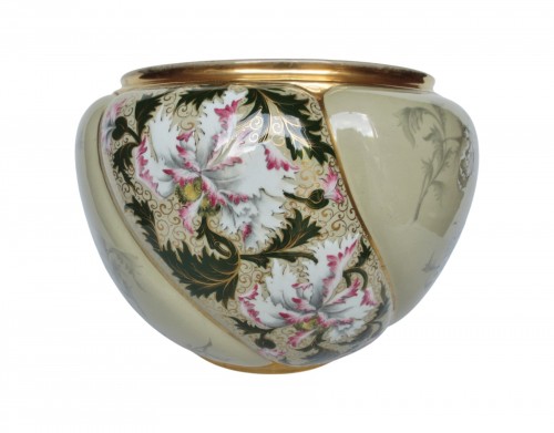 Vasque Art Nouveau en faïence