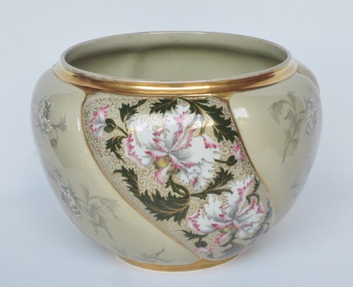 Vasque Art Nouveau en faïence - Anne Besnard