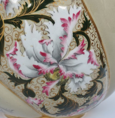 Art nouveau - Vasque Art Nouveau en faïence