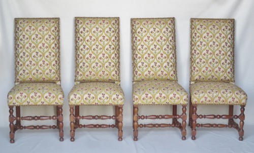 Sièges Chaise - Ensemble de sept chaises d'époque Louis XIII