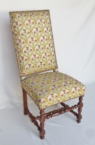 Ensemble de sept chaises d'époque Louis XIII - Louis XIII