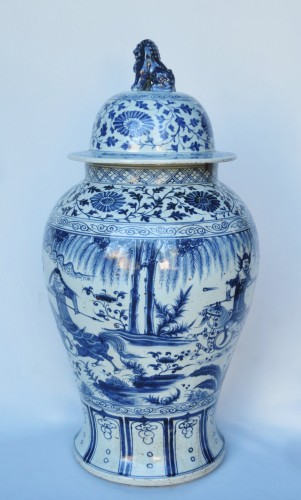 Potiche en porcelaine de chine, XIXe siècle - Arts d