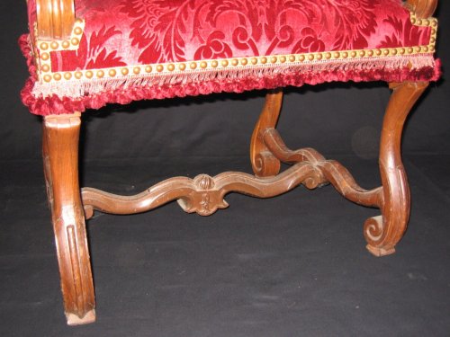 XVIIe siècle - Paire de fauteuils d'époque Louis XIV