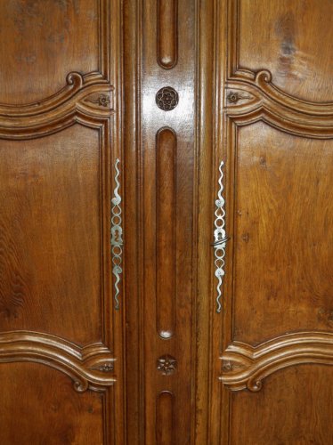 Armoire en chêne, fin XVIIIe siècle - Mobilier Style 