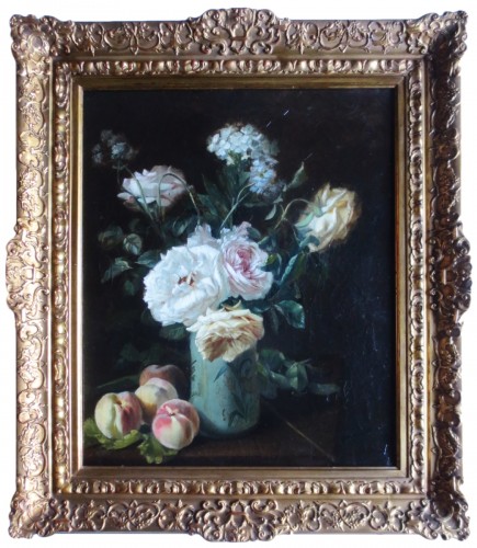 Bouquet de fleurs - C. Gontier, XIXe siècle