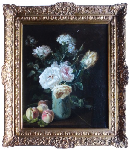 Bouquet de fleurs - C. Gontier, XIXe siècle